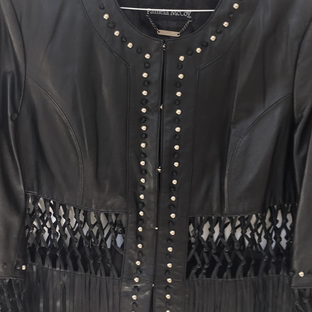 𝅺Pamela McCoy leather jacket - Picture 5 of 8